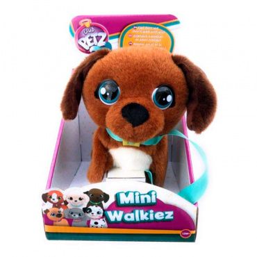 99869 Игрушка Club Petz Щенок Mini Walkiez Chocolab интерактивный, ходячий, со звуковыми эффектами